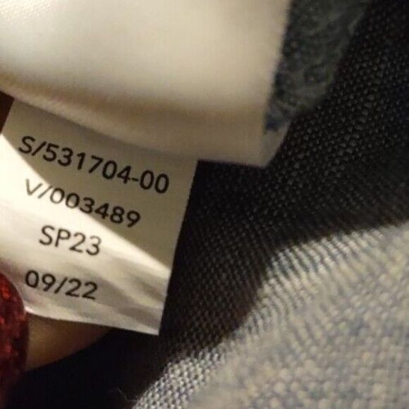 New Athleta Retreat 100% Linen Joggers Pants Chambray Blue Size 18 Travel NWT - Picture 11 of 11